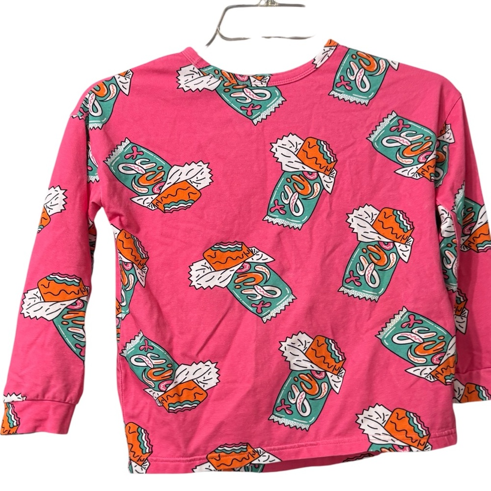 JELLY ALLIGATOR Long Sleeve T-Shirt, Candy Bar Mint SZ 6-7